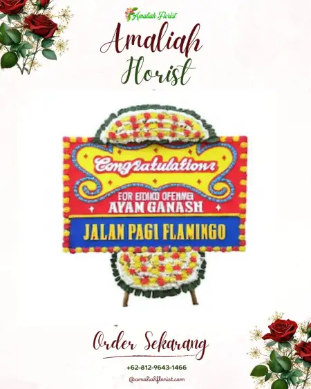 Sewa Papan Bunga Tlobong